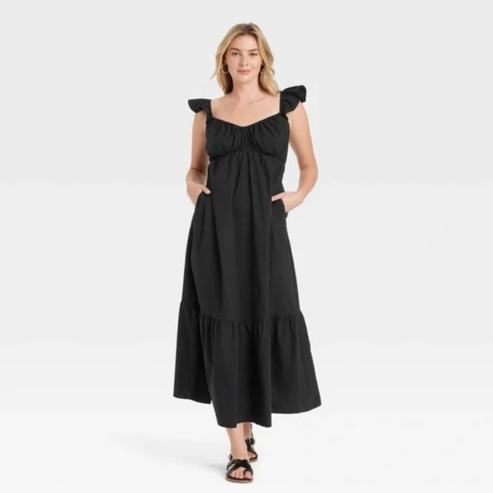 Universal Thread Black Ruffle Dress